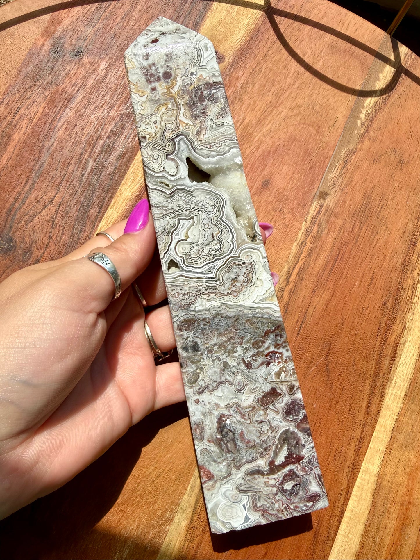 CRAZY LACE AGATE TOWER