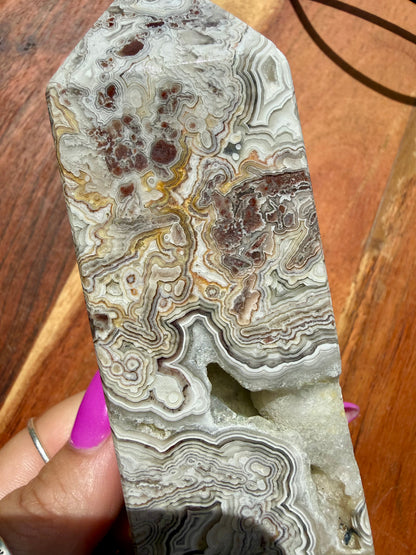 CRAZY LACE AGATE TOWER