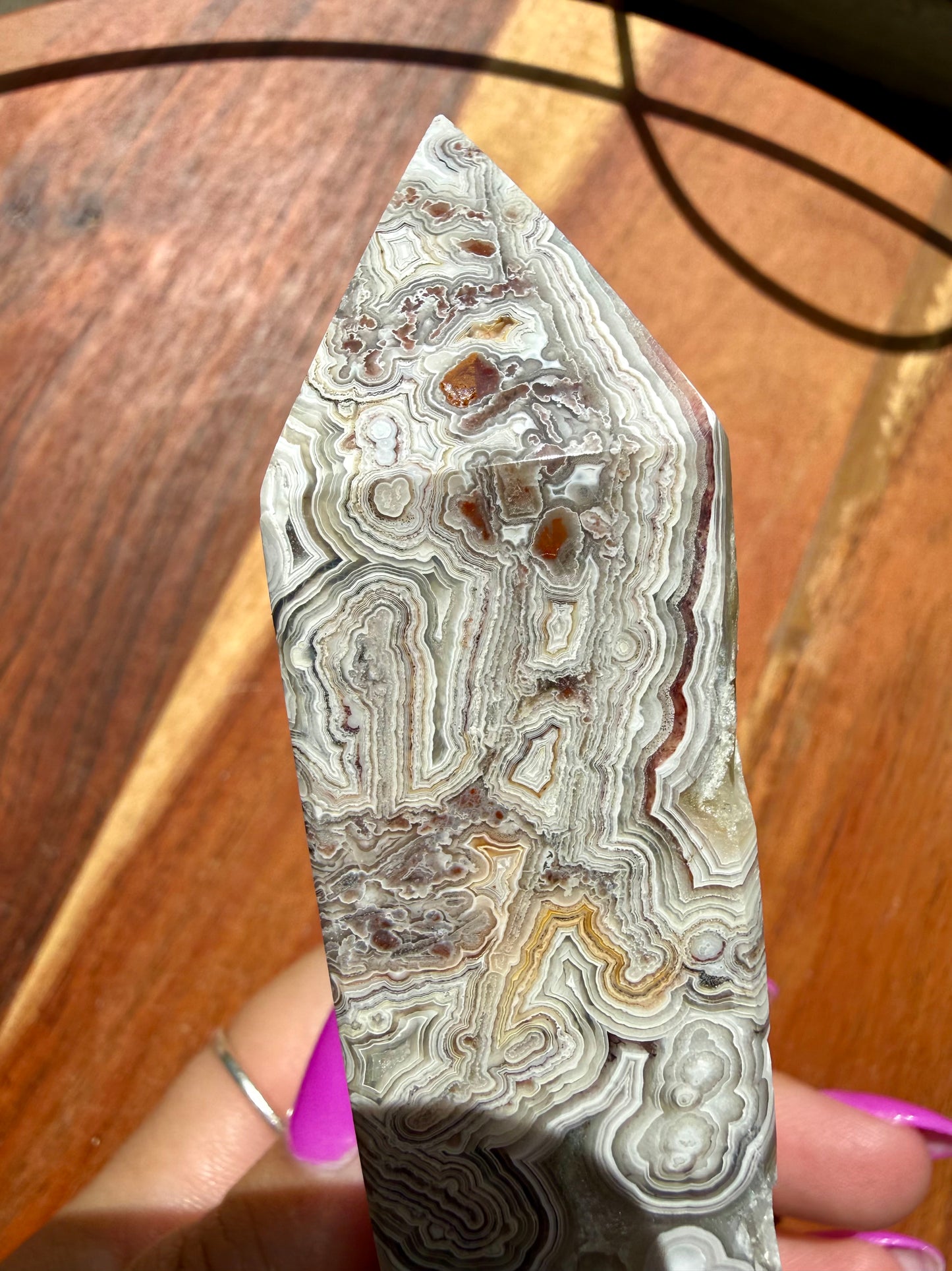 CRAZY LACE AGATE TOWER