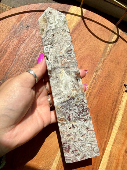 CRAZY LACE AGATE TOWER