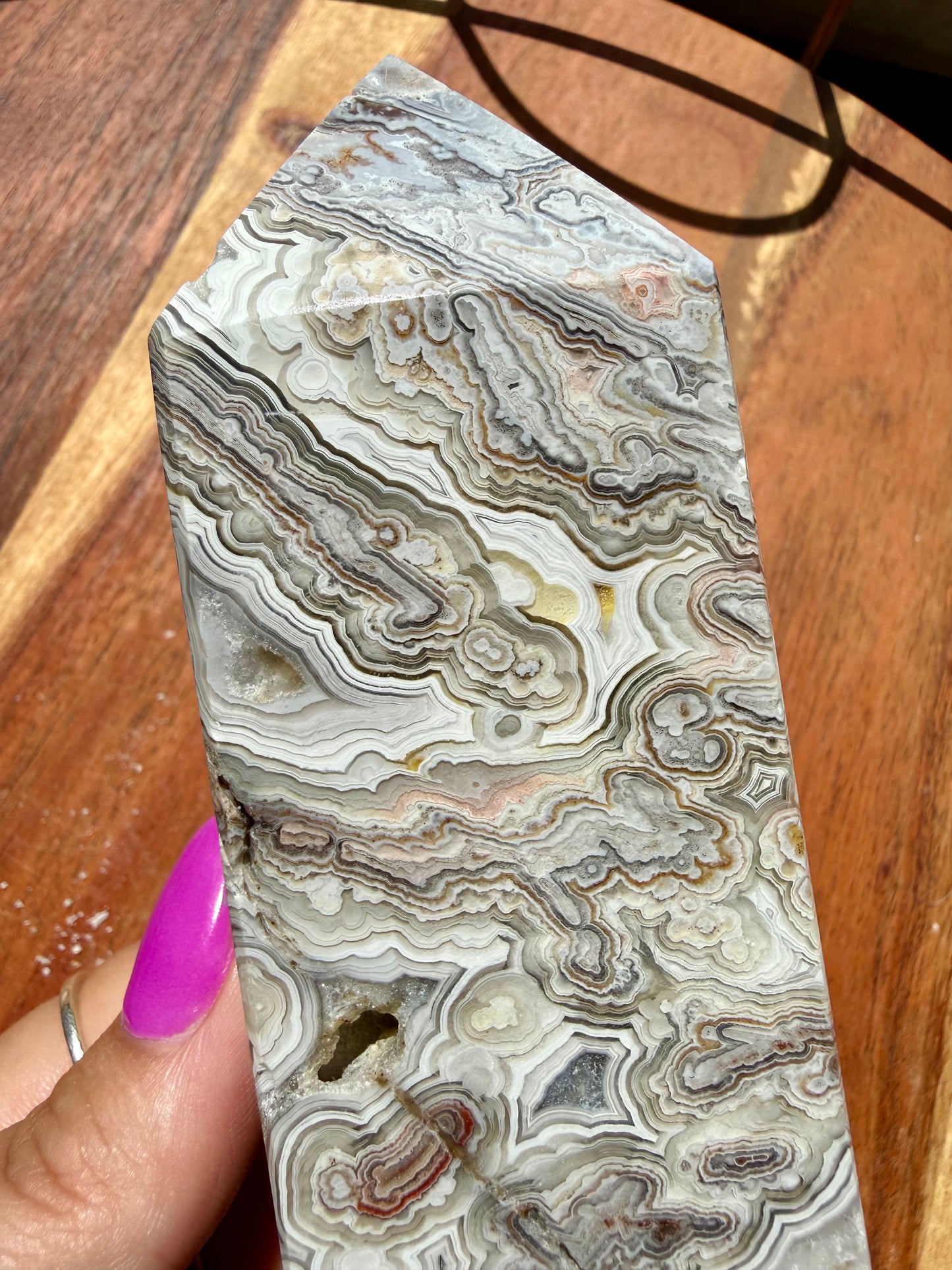 CRAZY LACE AGATE TOWER