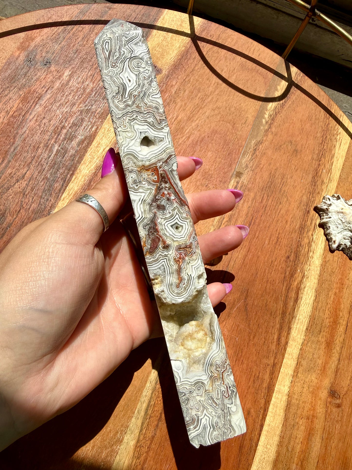 CRAZY LACE AGATE TOWER