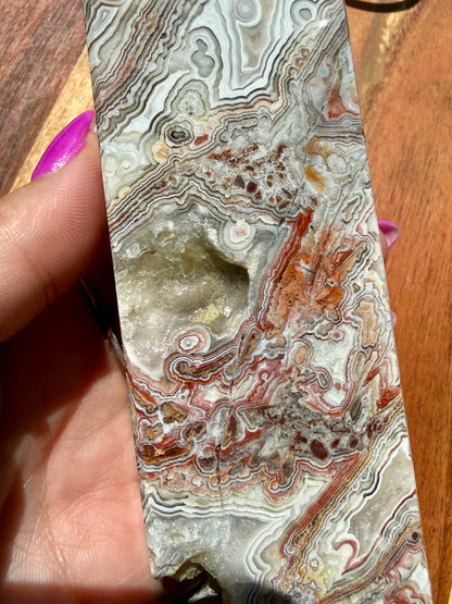 CRAZY LACE AGATE TOWER