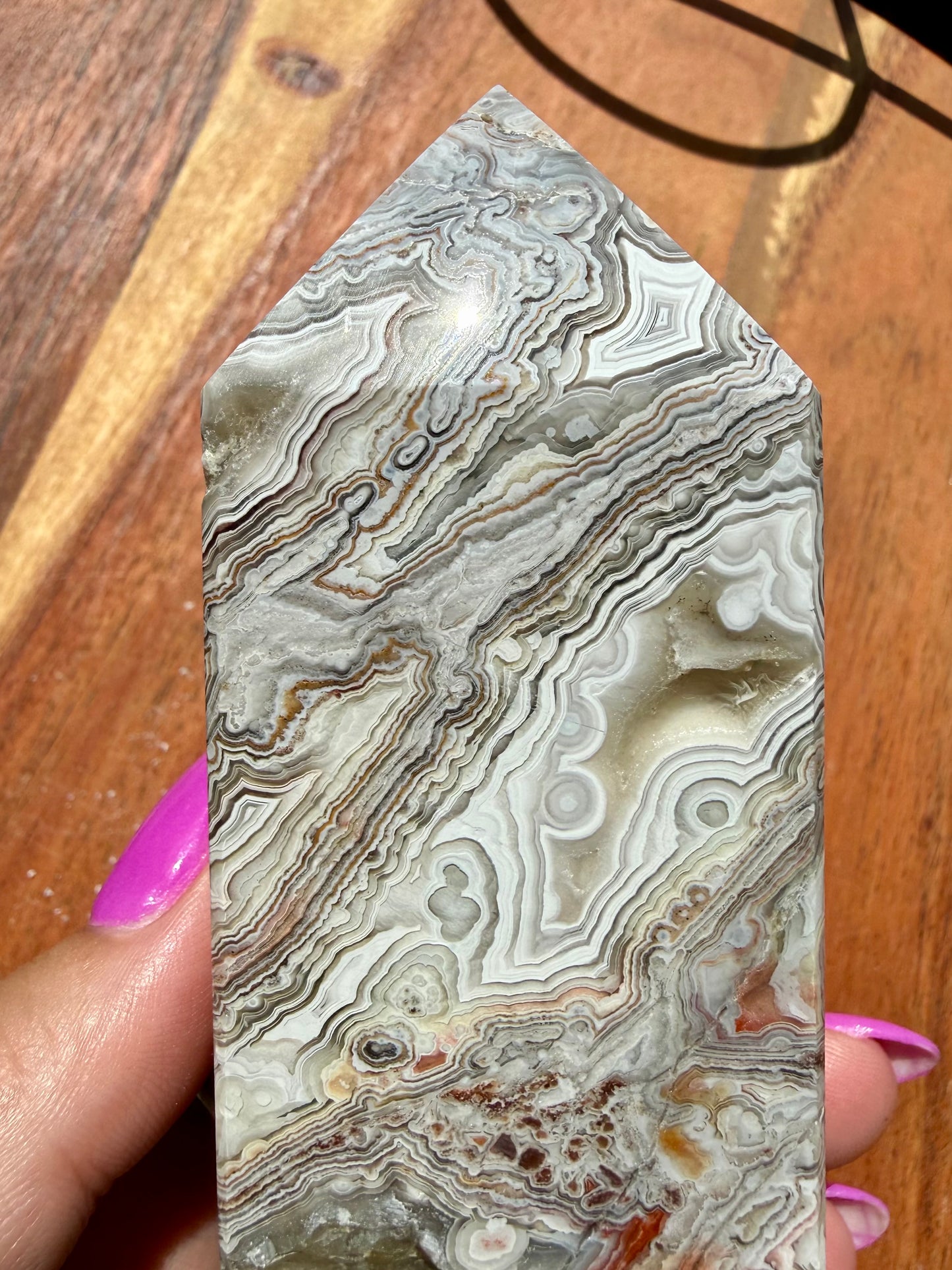 CRAZY LACE AGATE TOWER