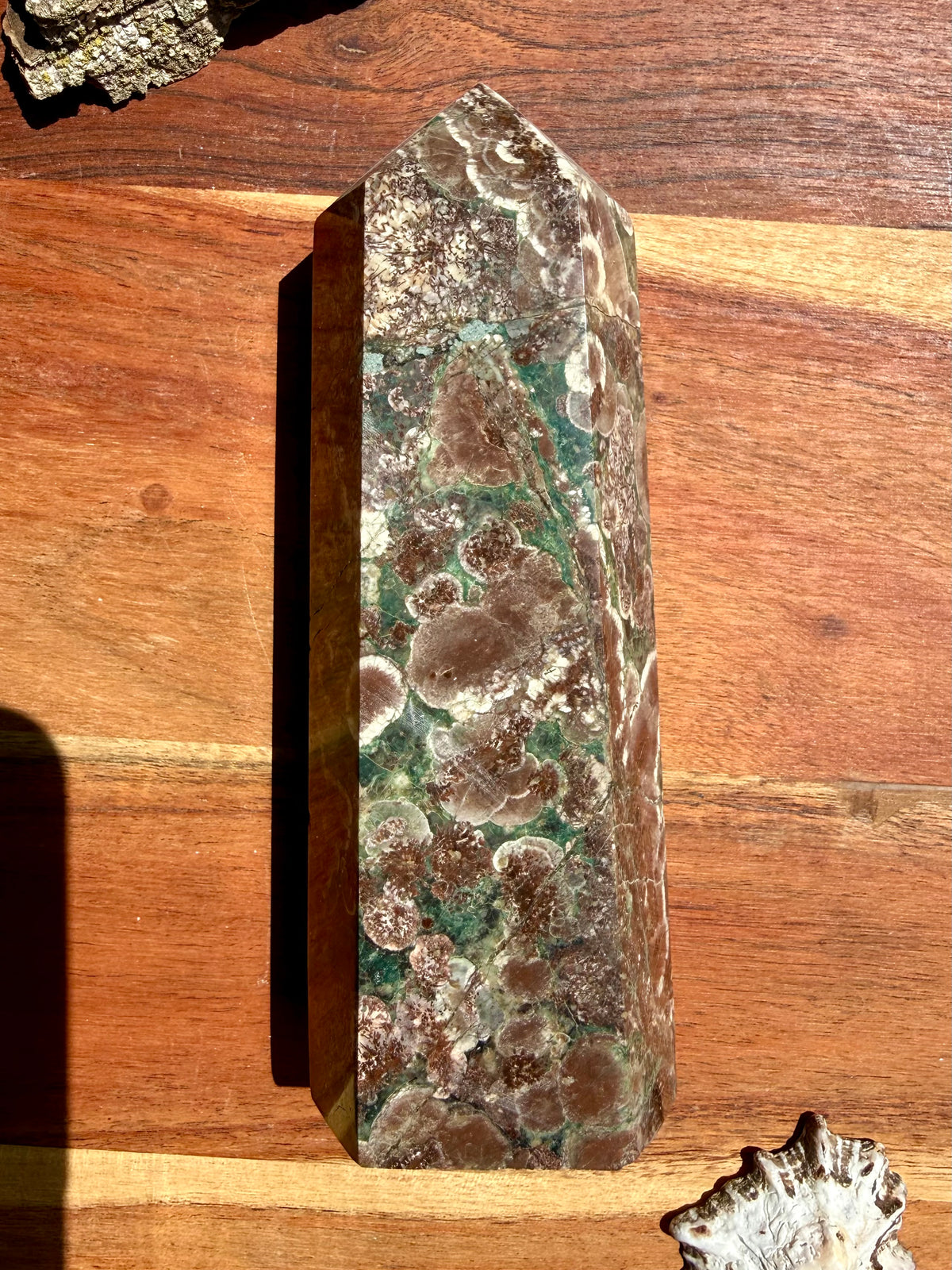 GREEN RHYOLITE FLOWER JASPER