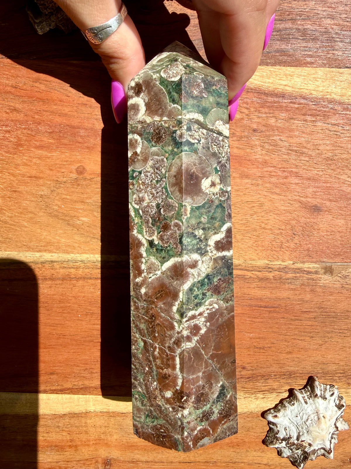 GREEN RHYOLITE FLOWER JASPER