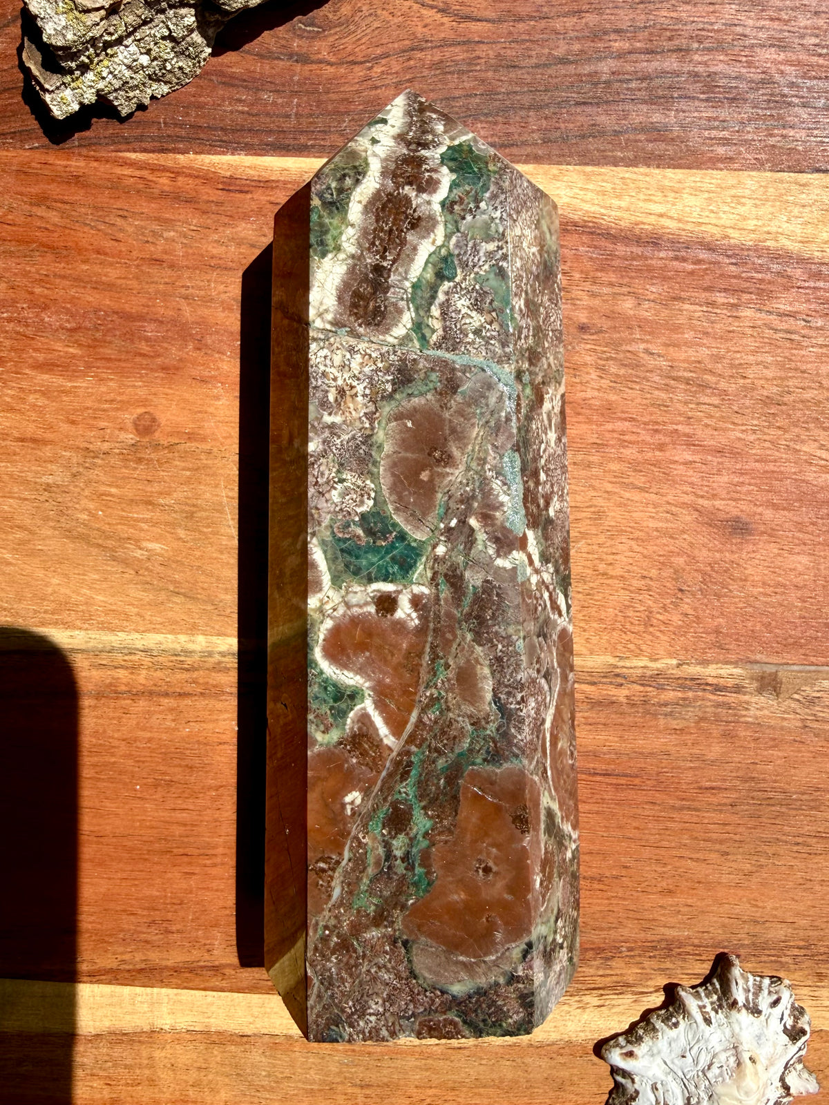 GREEN RHYOLITE FLOWER JASPER