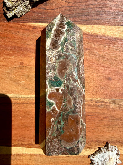 GREEN RHYOLITE FLOWER JASPER