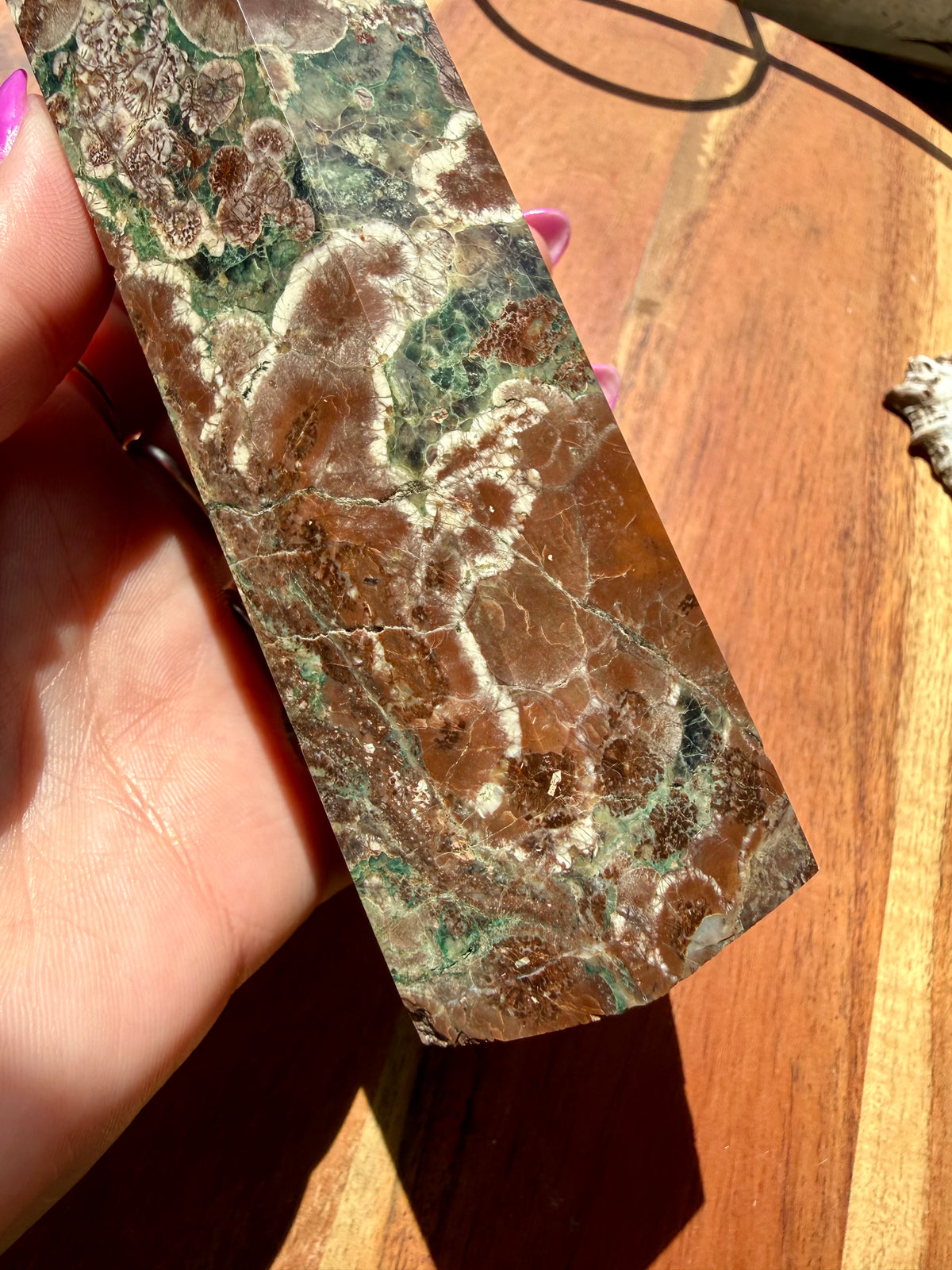 GREEN RHYOLITE FLOWER JASPER