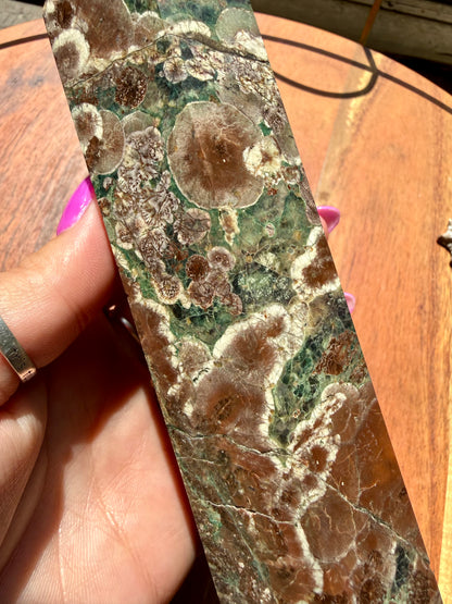 GREEN RHYOLITE FLOWER JASPER