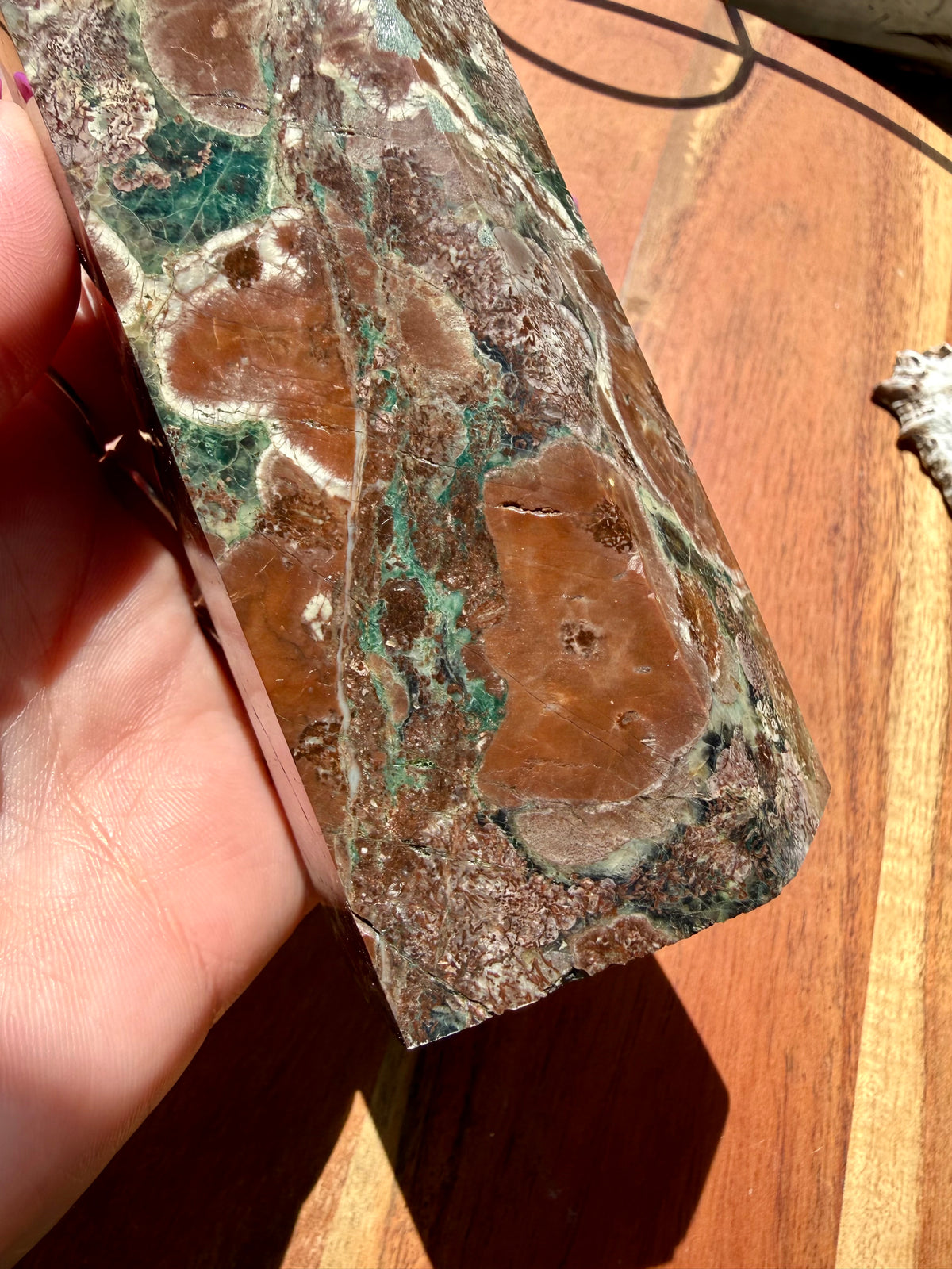 GREEN RHYOLITE FLOWER JASPER
