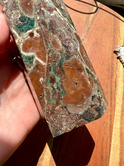 GREEN RHYOLITE FLOWER JASPER