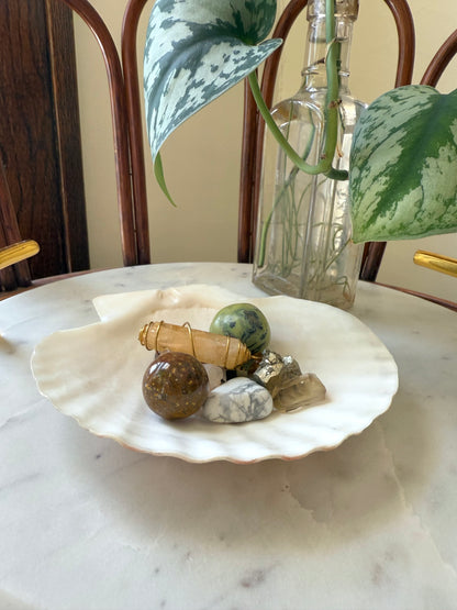 VINTAGE FRENCH BAKING SHELL DISH