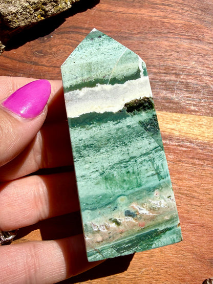 GREEN UNICORN JASPER TOWER