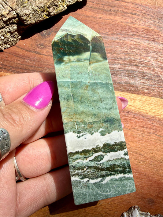 GREEN UNICORN JASPER TOWER