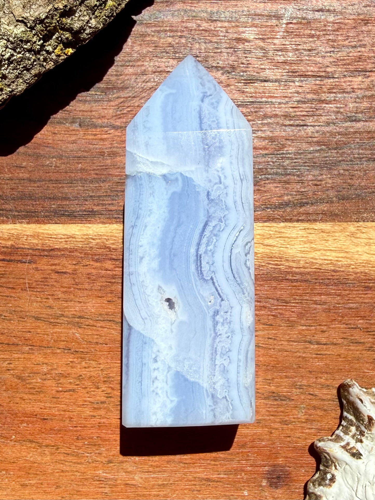 BLUE LACE AGATE TOWER