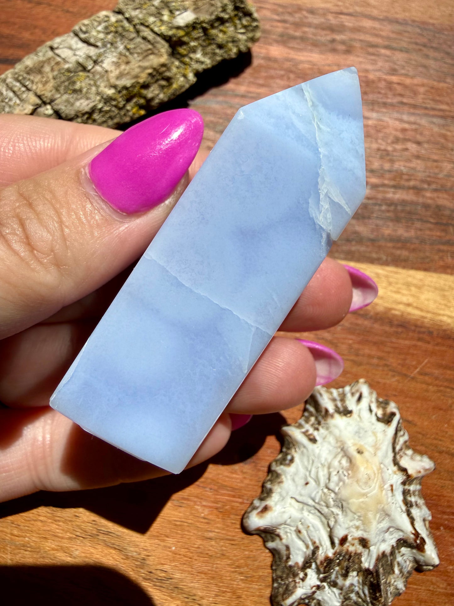 BLUE LACE AGATE TOWER
