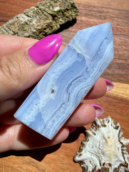 BLUE LACE AGATE TOWER