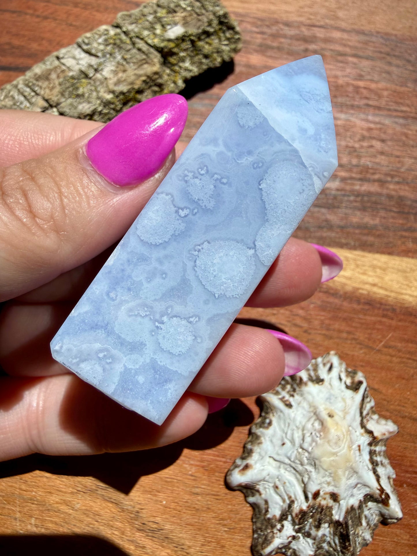 BLUE LACE AGATE TOWER