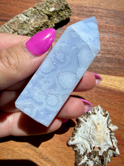 BLUE LACE AGATE TOWER
