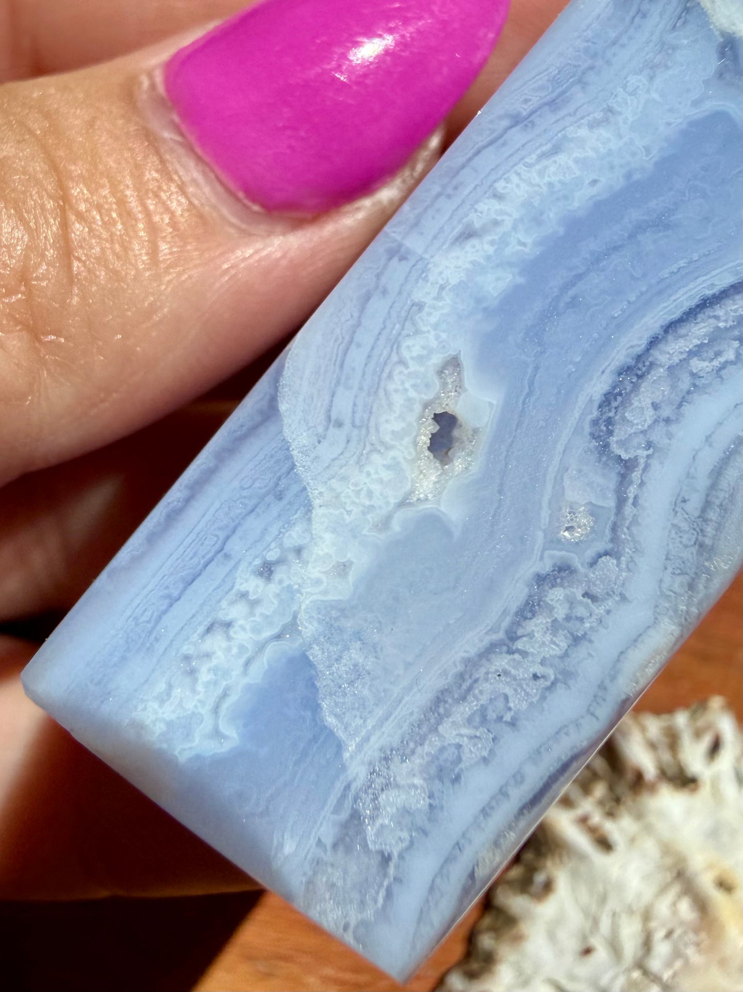BLUE LACE AGATE TOWER
