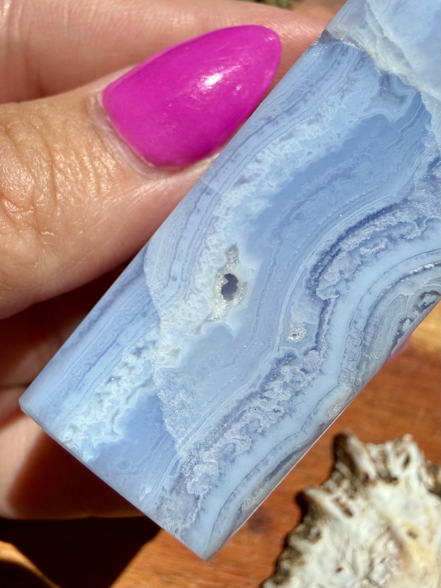BLUE LACE AGATE TOWER