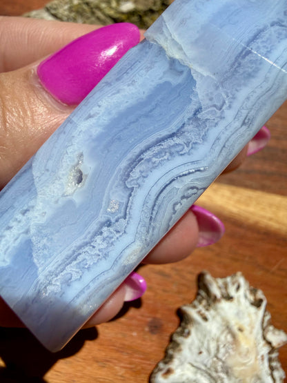 BLUE LACE AGATE TOWER