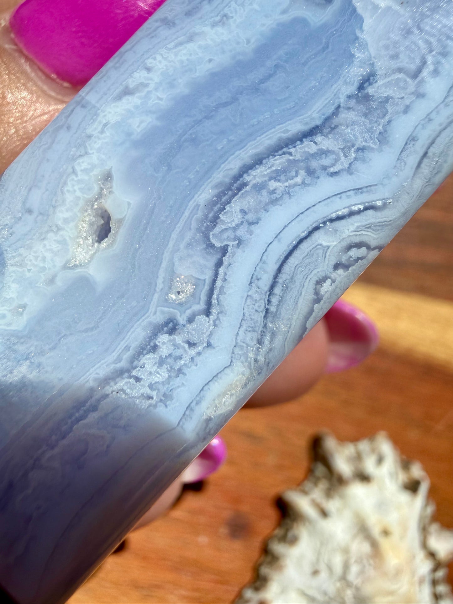 BLUE LACE AGATE TOWER