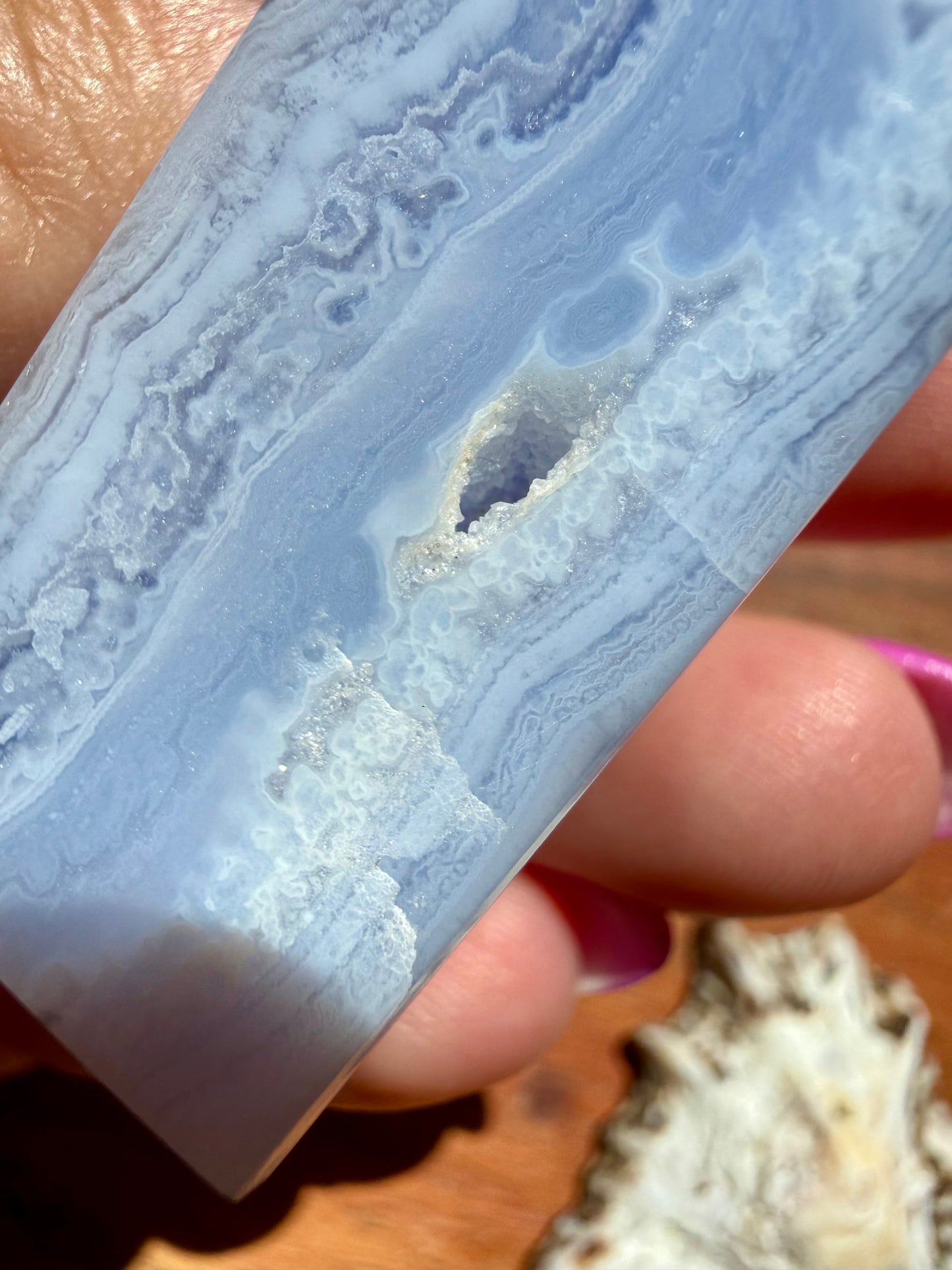 BLUE LACE AGATE TOWER