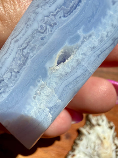 BLUE LACE AGATE TOWER