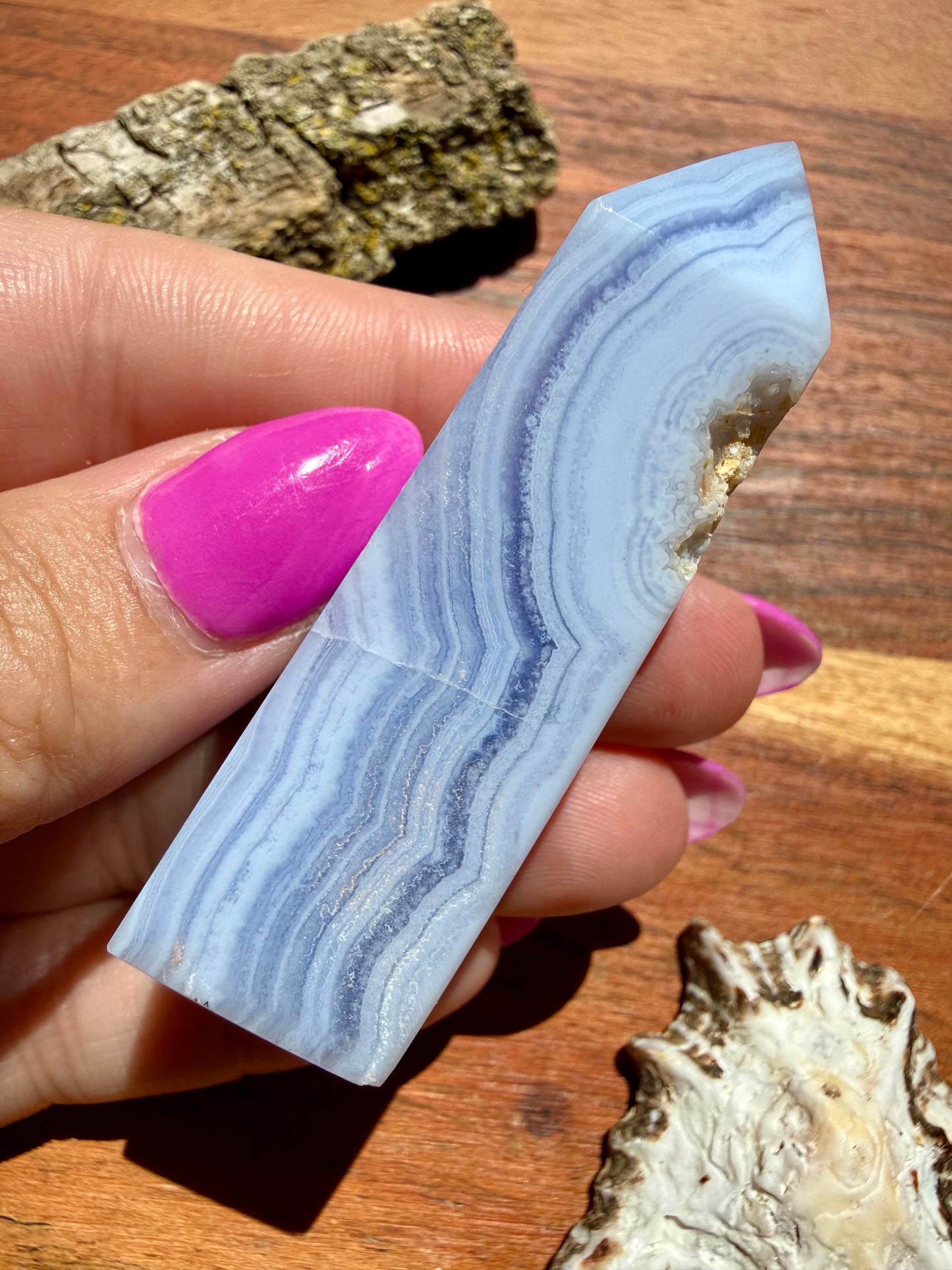 BLUE LACE AGATE TOWER