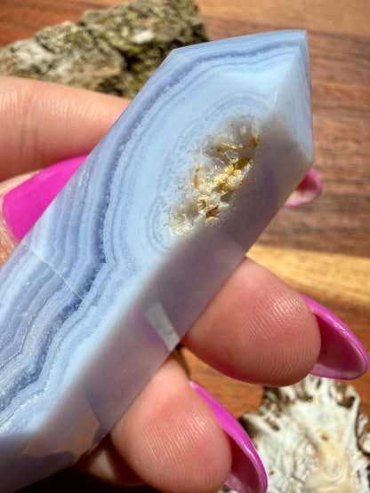BLUE LACE AGATE TOWER