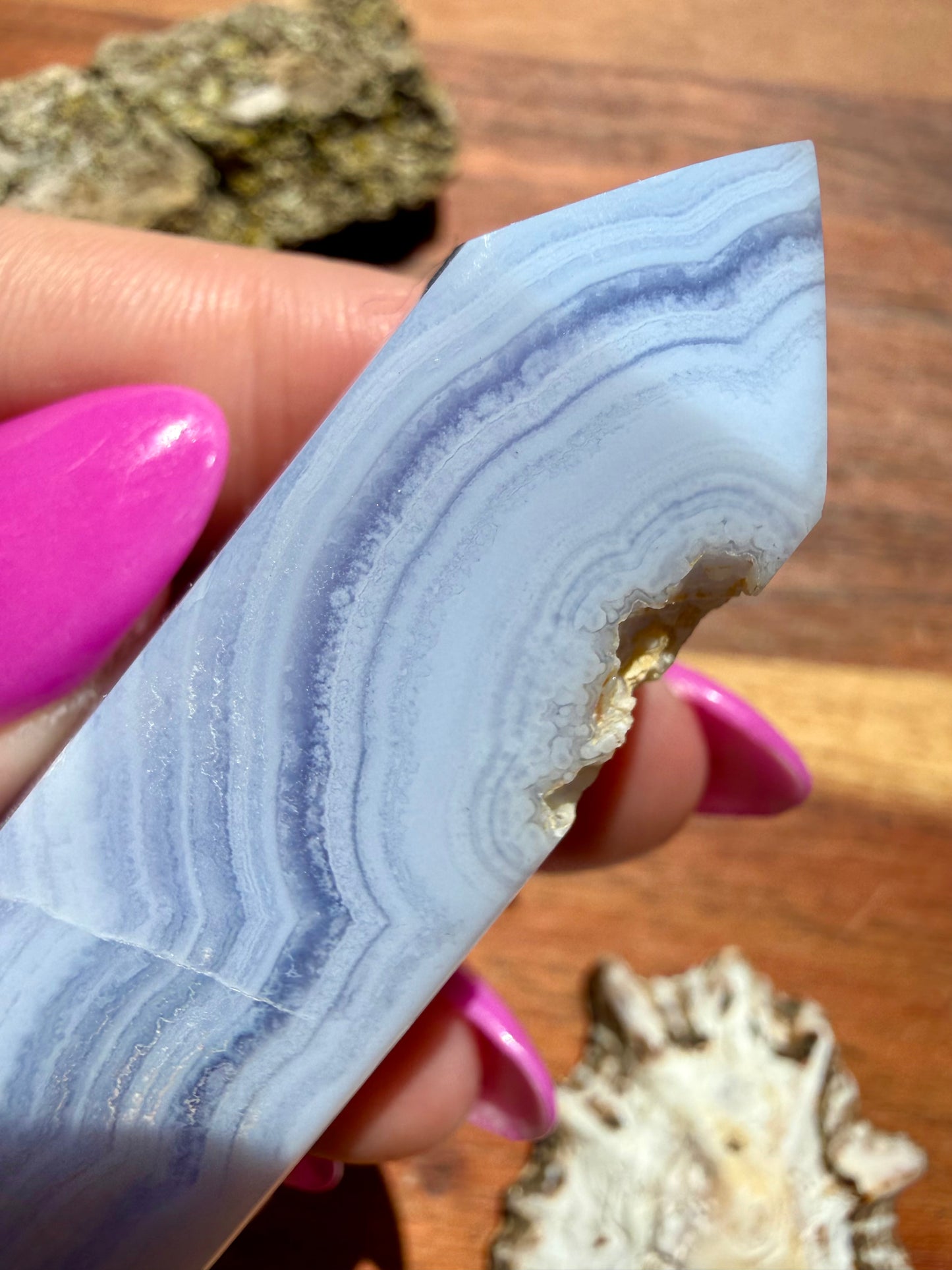 BLUE LACE AGATE TOWER