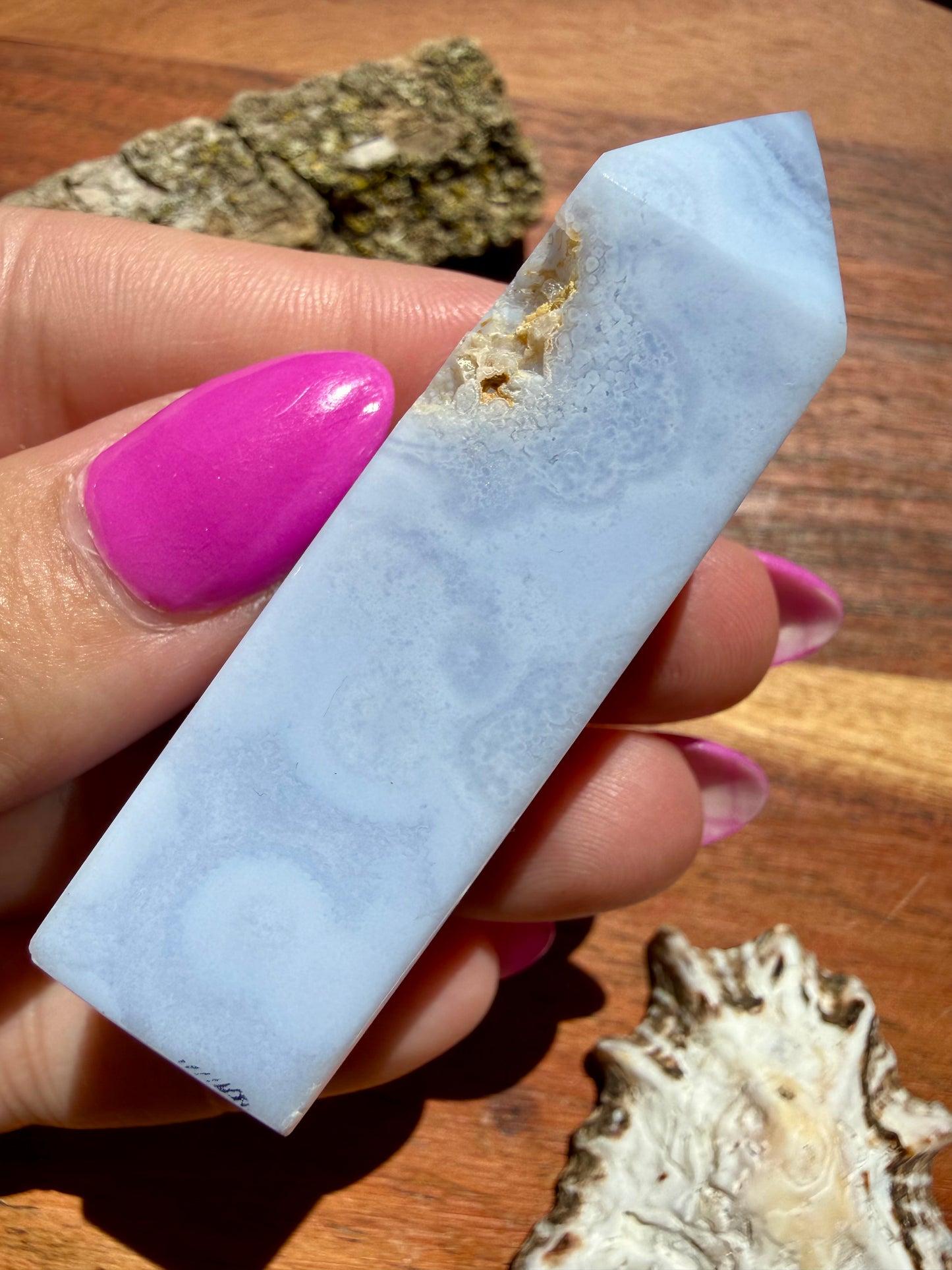 BLUE LACE AGATE TOWER