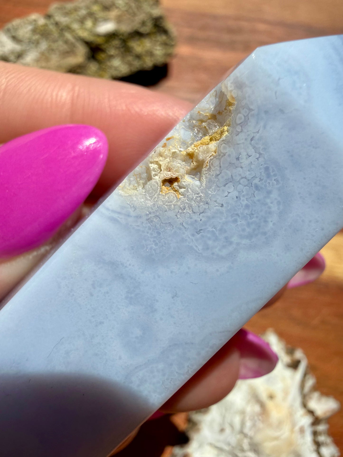 BLUE LACE AGATE TOWER