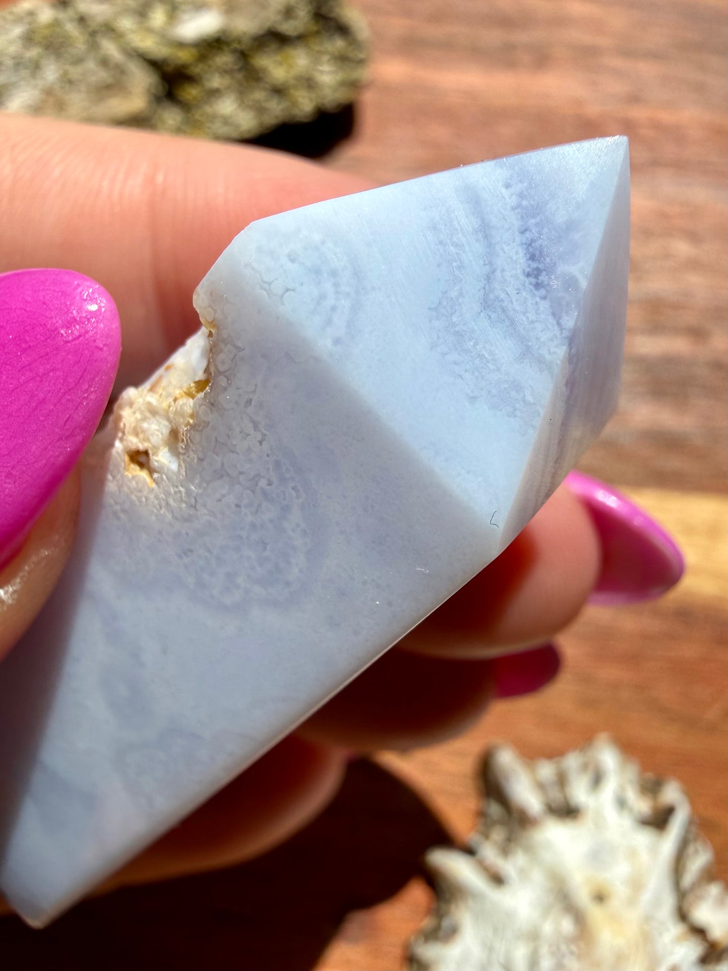 BLUE LACE AGATE TOWER