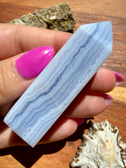 BLUE LACE AGATE TOWER
