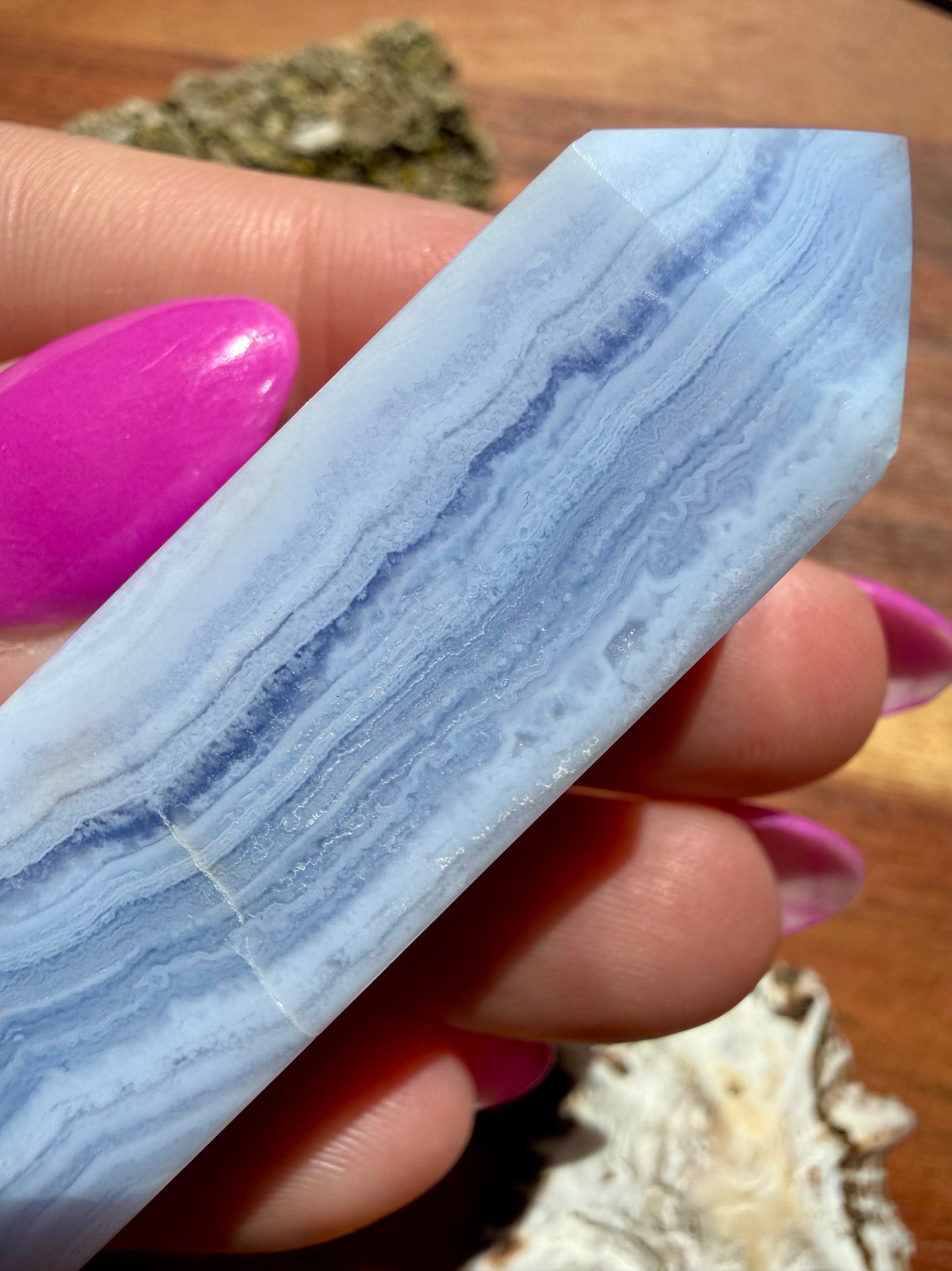 BLUE LACE AGATE TOWER