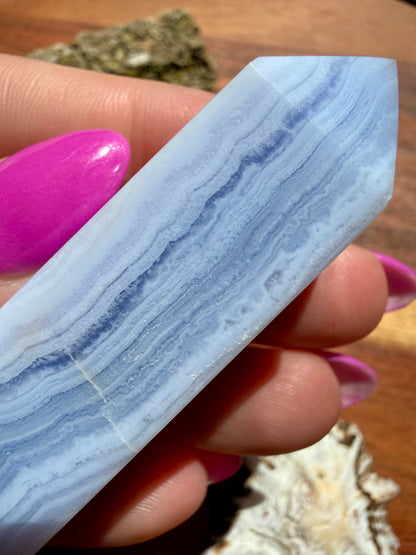 BLUE LACE AGATE TOWER