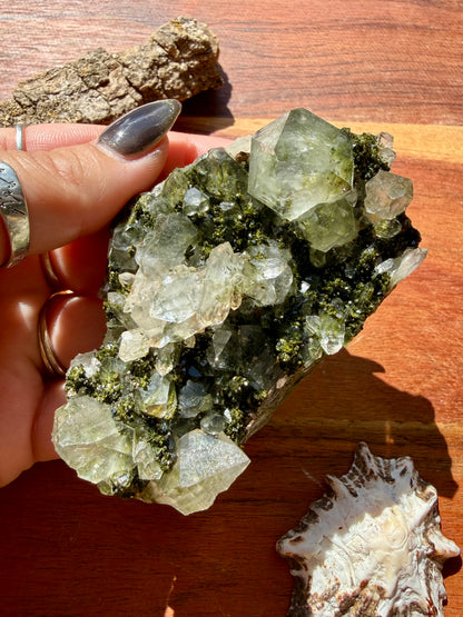 HIGH QUALITY EPIDOTE & QUARTZ