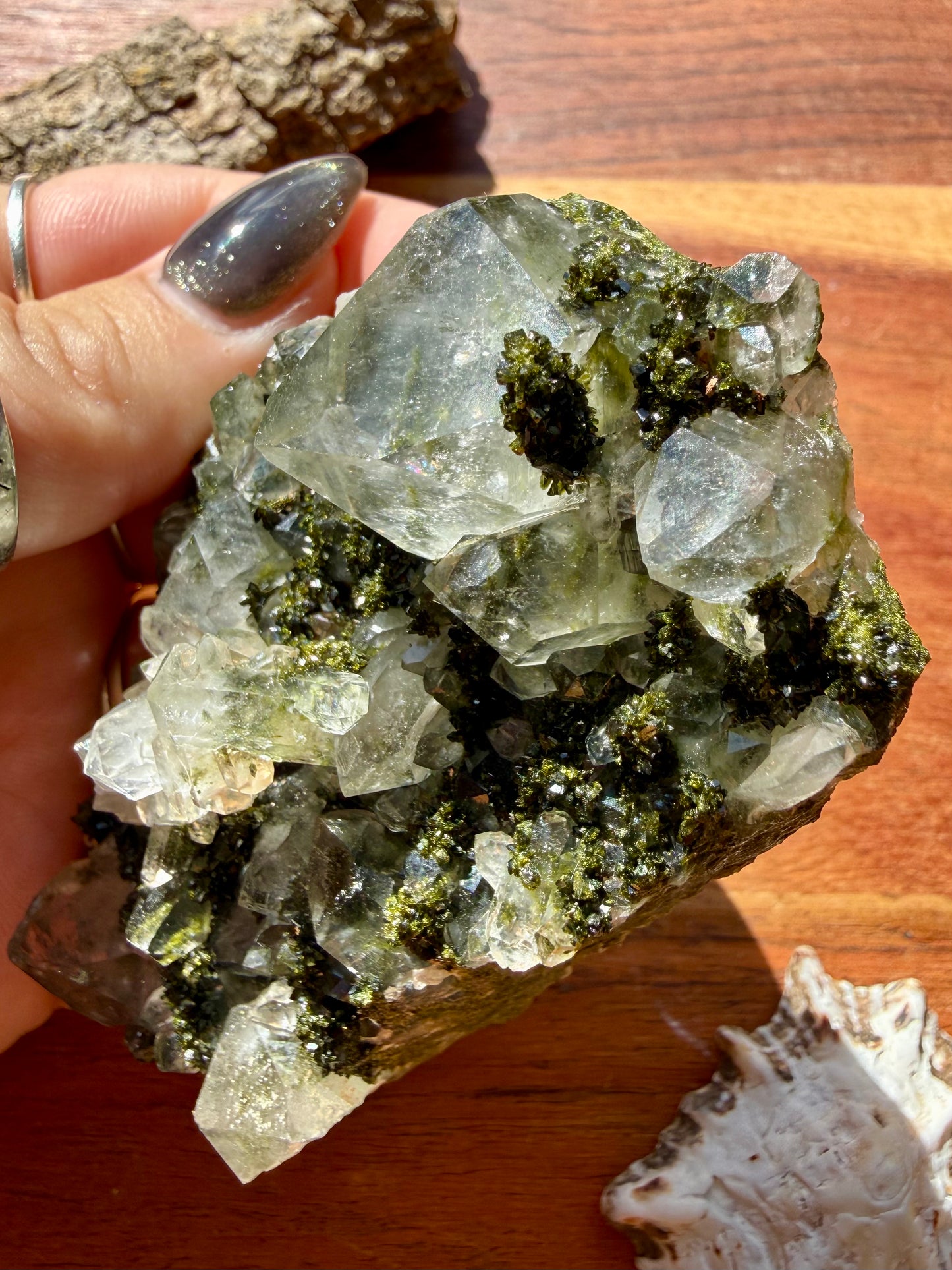 HIGH QUALITY EPIDOTE & QUARTZ