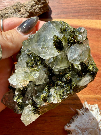 HIGH QUALITY EPIDOTE & QUARTZ