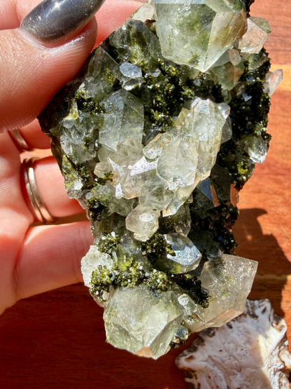 HIGH QUALITY EPIDOTE & QUARTZ
