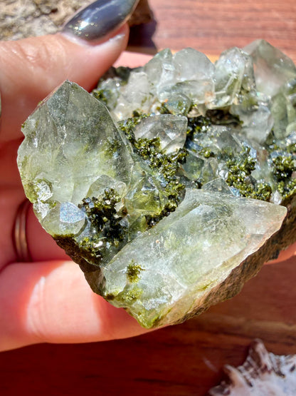 HIGH QUALITY EPIDOTE & QUARTZ