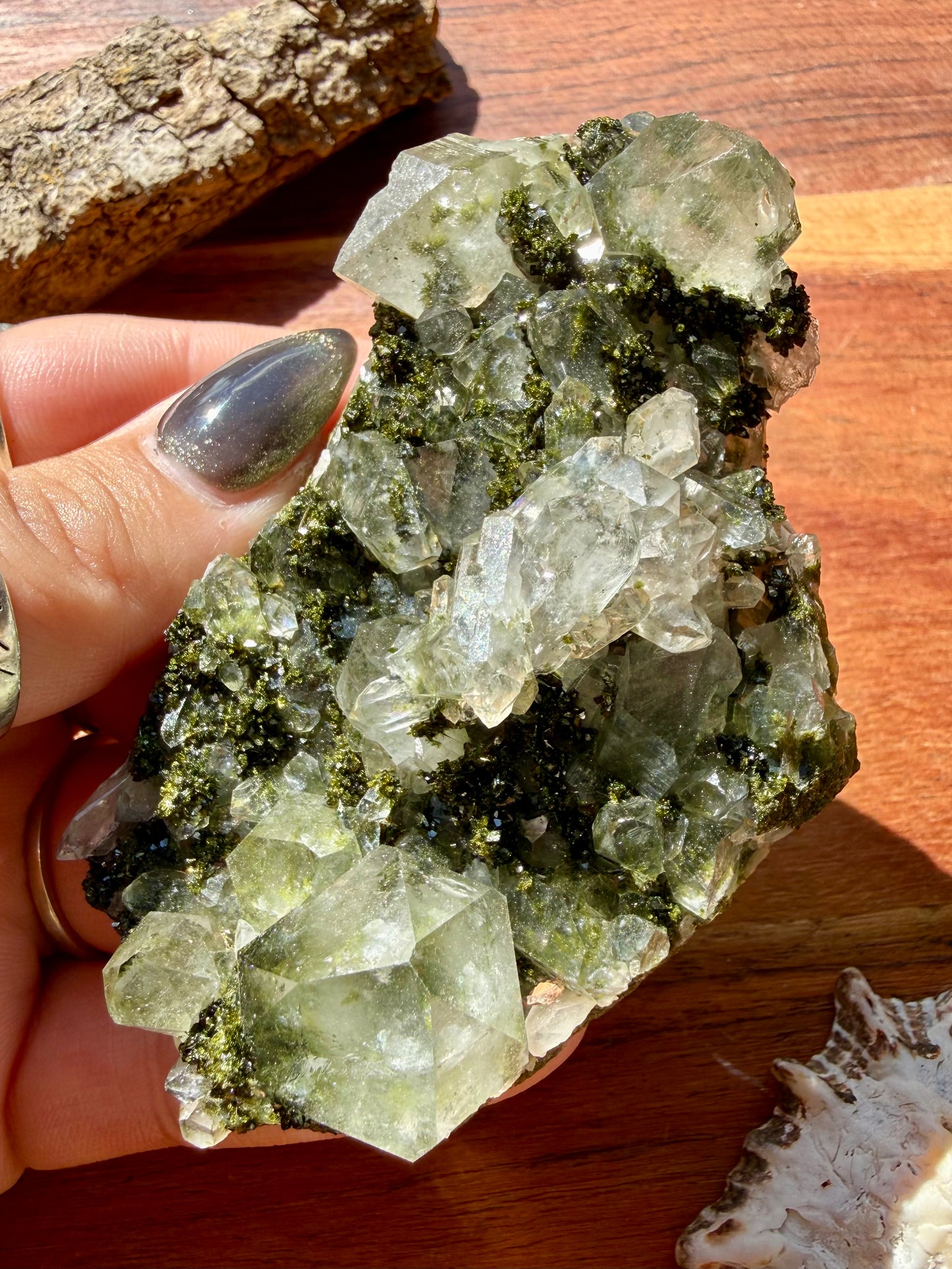 HIGH QUALITY EPIDOTE & QUARTZ