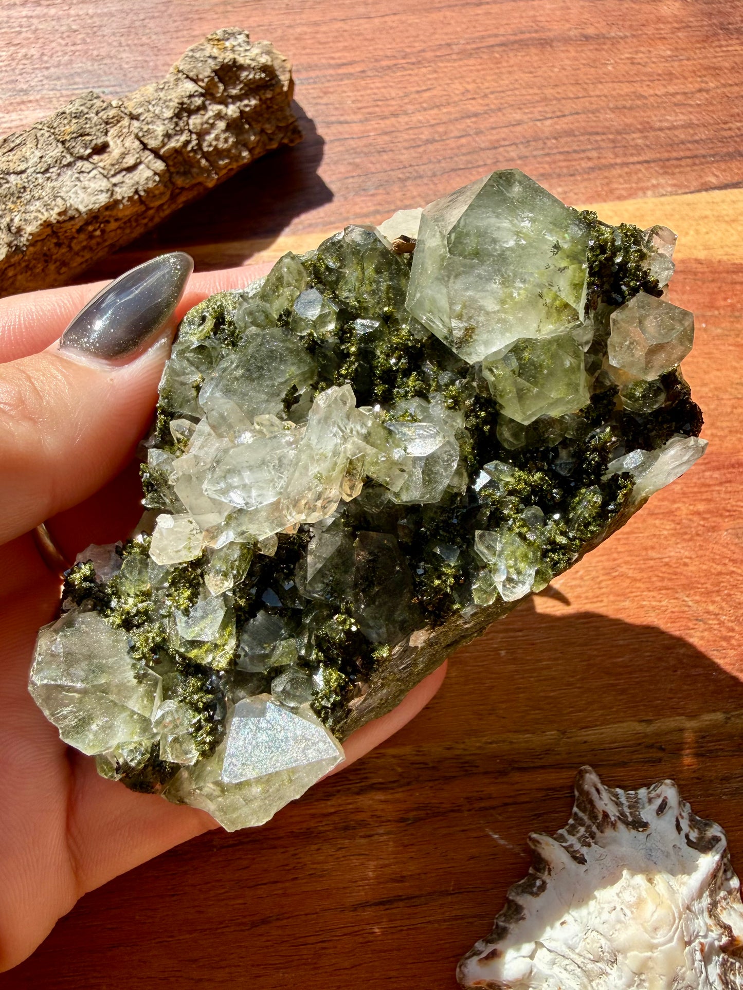 HIGH QUALITY EPIDOTE & QUARTZ