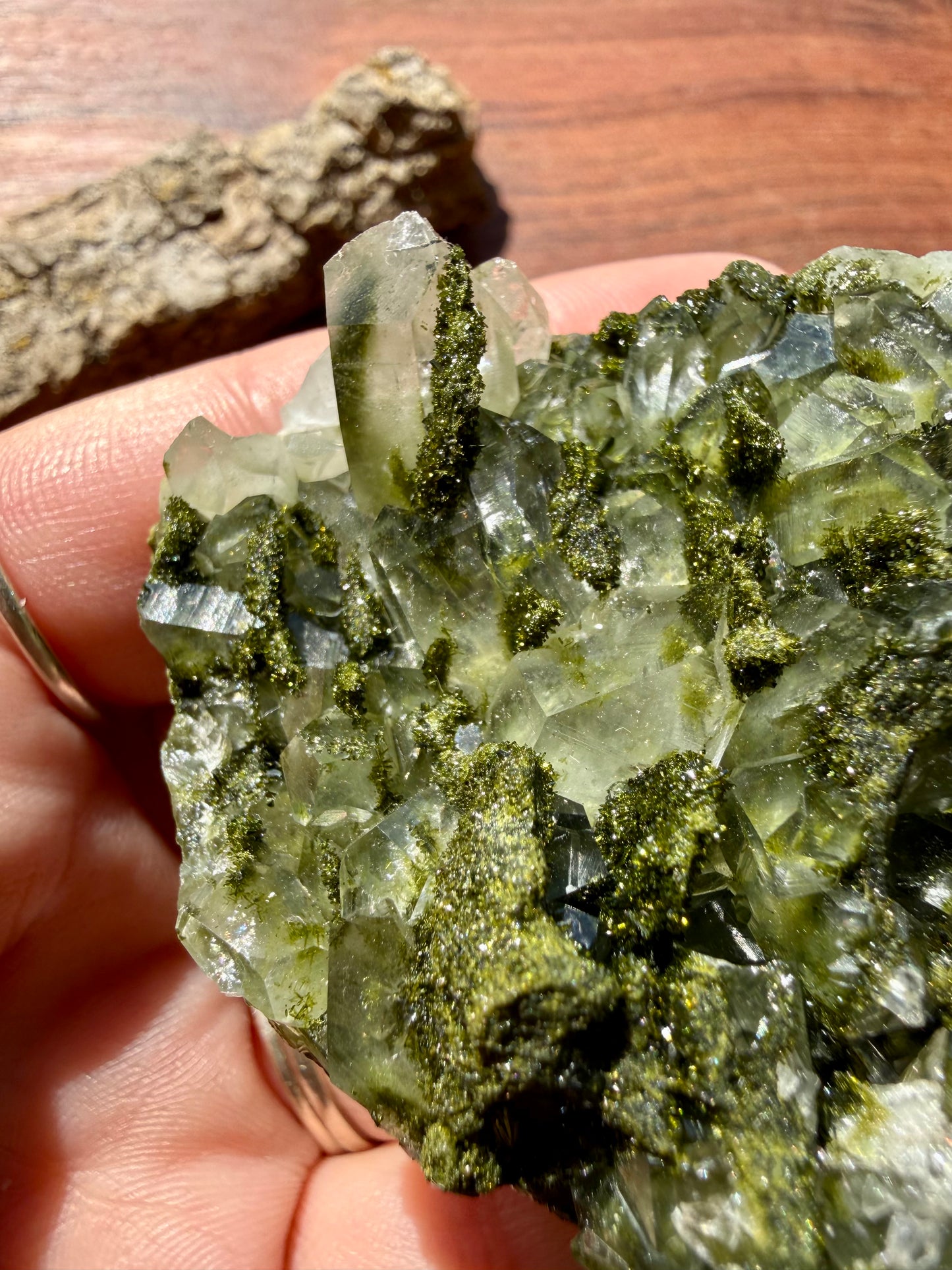 HIGH QUALITY EPIDOTE & QUARTZ