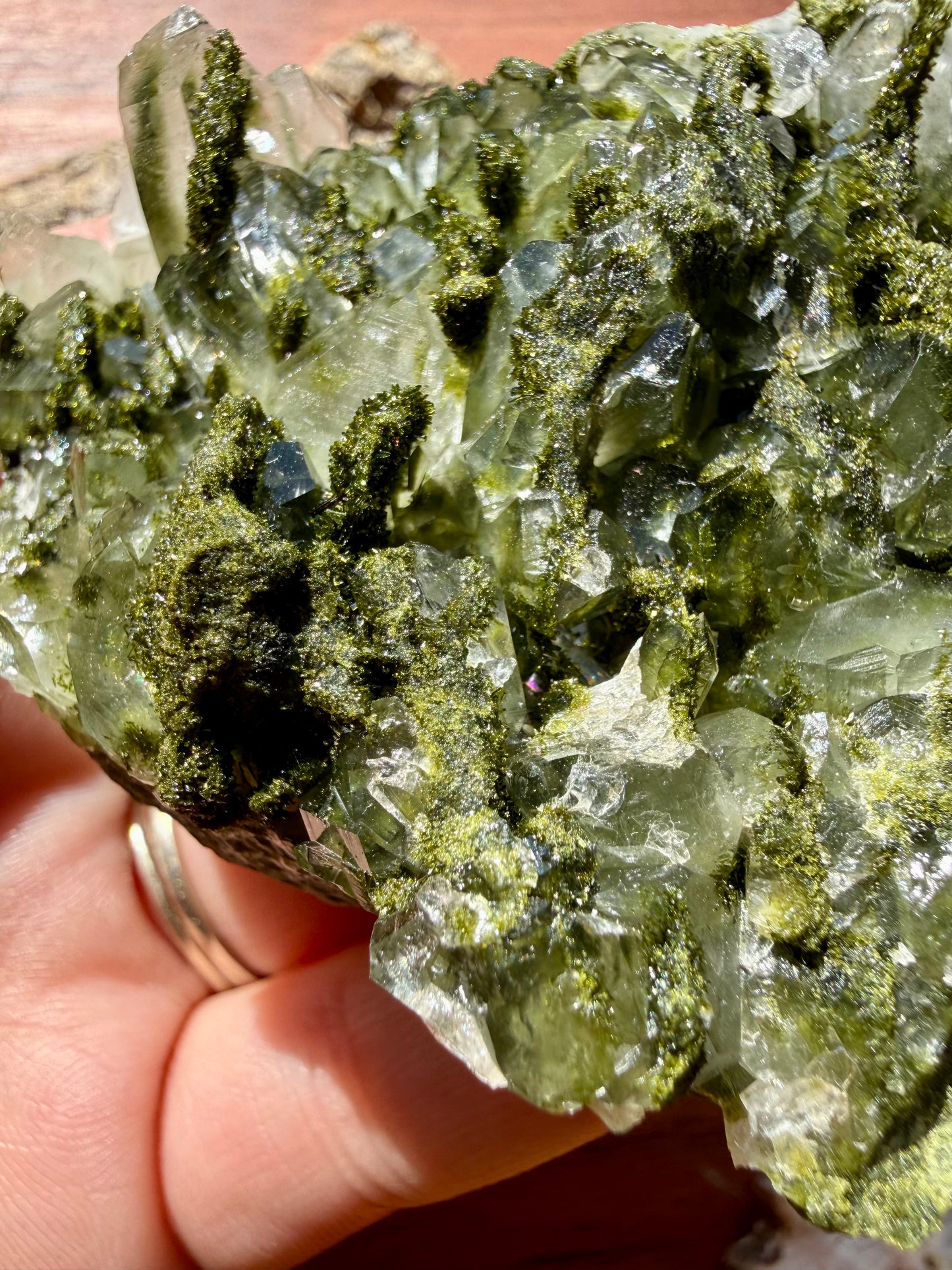 HIGH QUALITY EPIDOTE & QUARTZ