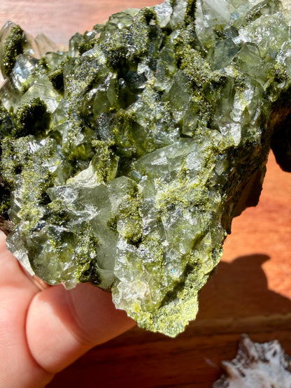 HIGH QUALITY EPIDOTE & QUARTZ