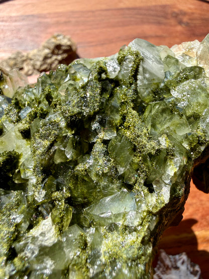 HIGH QUALITY EPIDOTE & QUARTZ